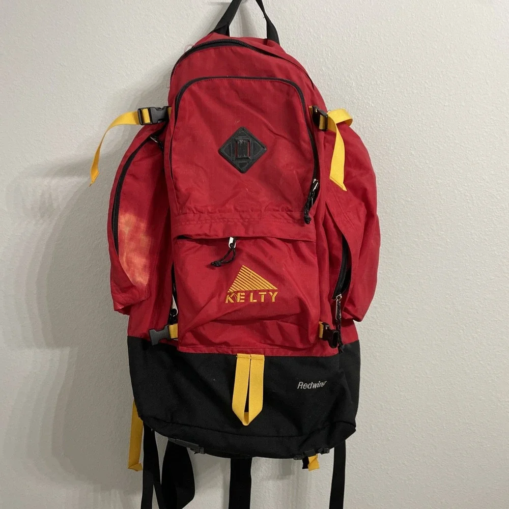 Kelty Red Wing Red Black Outdoor Camping Hiking‎ Backpack Gorpcore